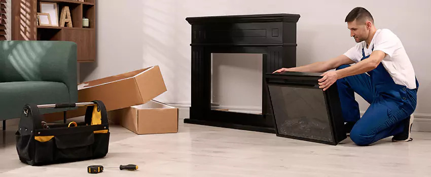Old Rusted Metal Fireplace Repair And Replacement in Sterling, VA