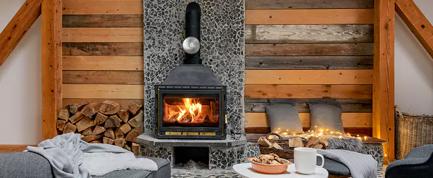 Thelin Hearth Products Direct Vent Gas Stove Fireplace Inspection in Sterling, Virginia